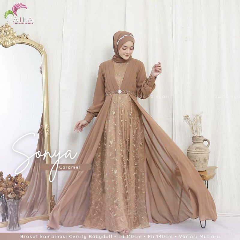Gamis Brokat SONYA DREES By Zaifa