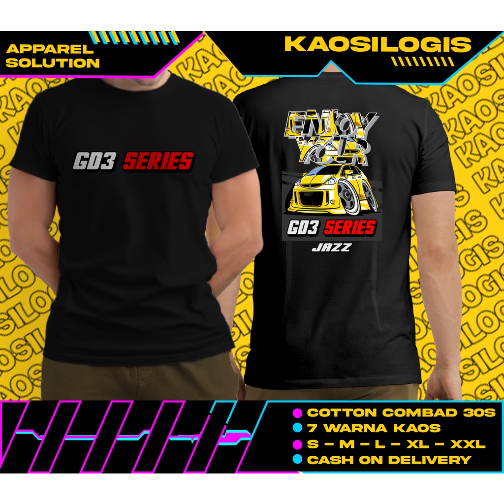 Kaos HONDA JAZZ GD3 ENJOY YOUR GD3 REAR SERIES - Kaosilogis