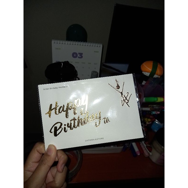 chanyeol birthday necklace