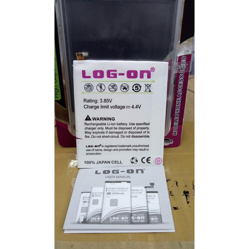 Batre Baterai Double Power Log-On Meizu M5 Note M611H BA621 BA 621