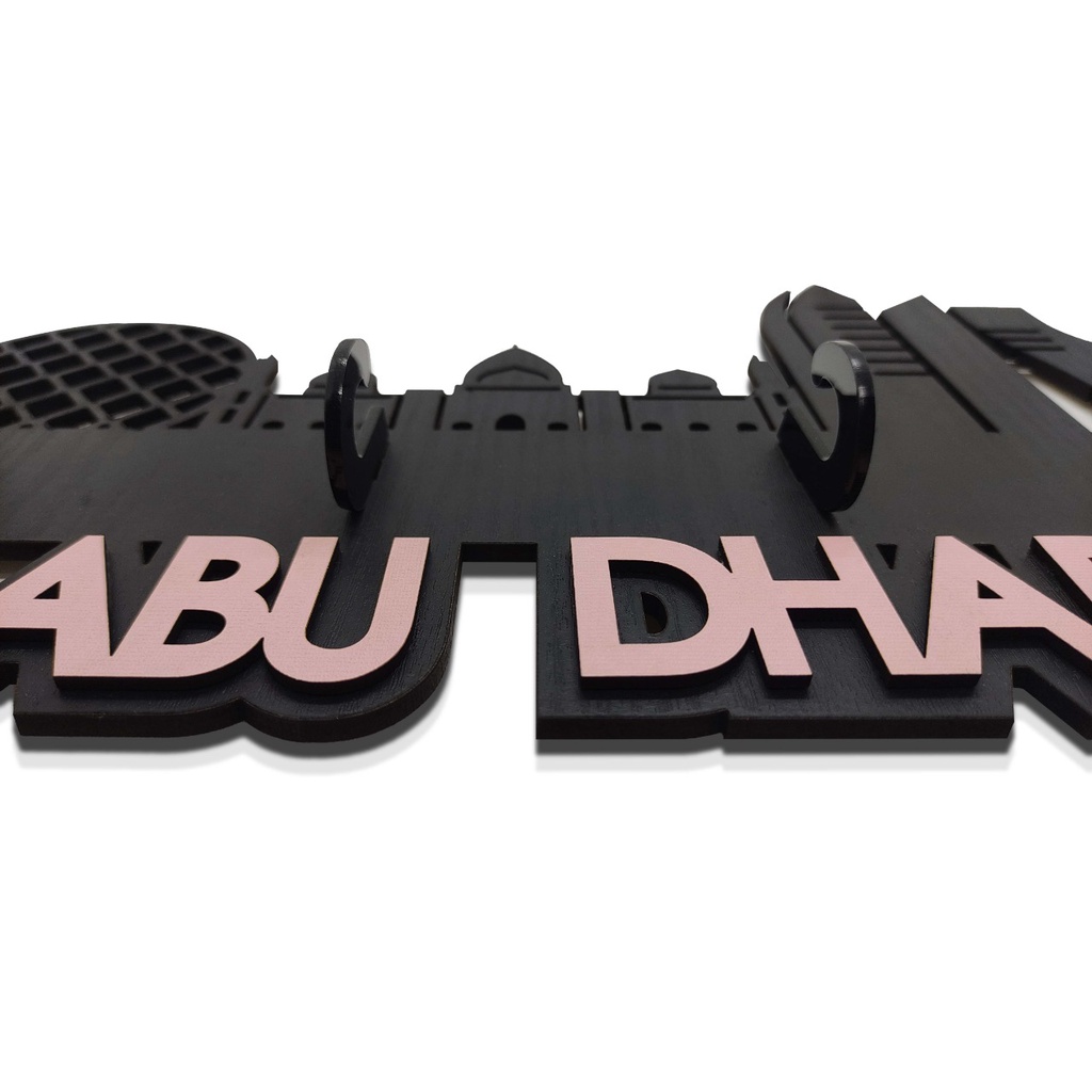 Rak Dinding ABU DHABI ( dengan 4 buah hook gantungan ) M998