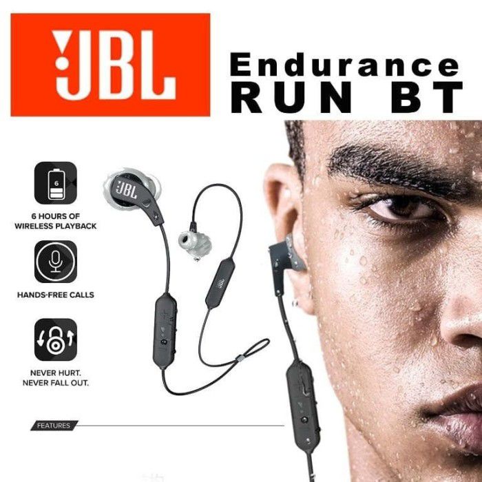 JBL Endurance Run BT Earphone Bluetooth - Garansi Resmi 1 Tahun - Original