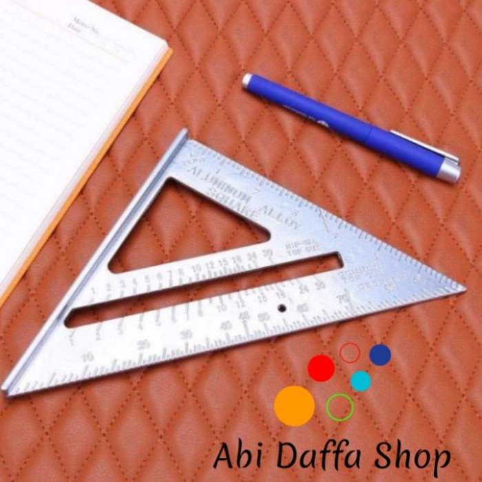 

Unik Mistar Segitiga Triangle Ruler Penggaris Siku Almunium Hot Sale