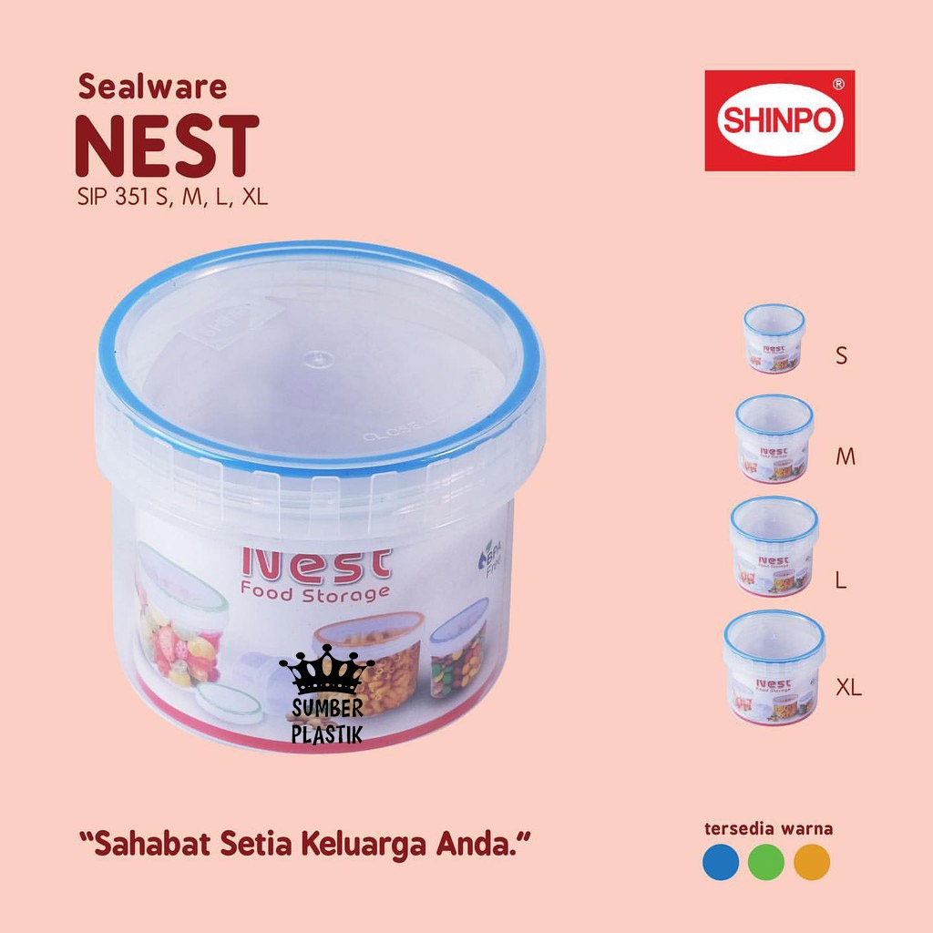 Toples Serbaguna SHINPO SIP 351-M 500ml nest food strage(1pcs)