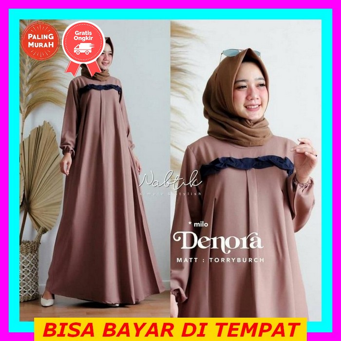 [Terbaru] Ready Jumbo Gamis Brokat Jumbo Nadine Luna Gamis Wanita Modern Tille Maxy Dress Gamis Kond