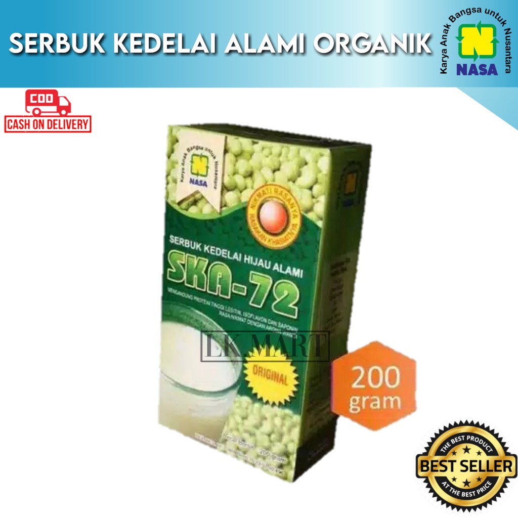 

COD - Susu Penggemuk Penambah Berat Badan Serbuk Kedelai Alami SKA72 Nasa Original Nasa - LK.MART