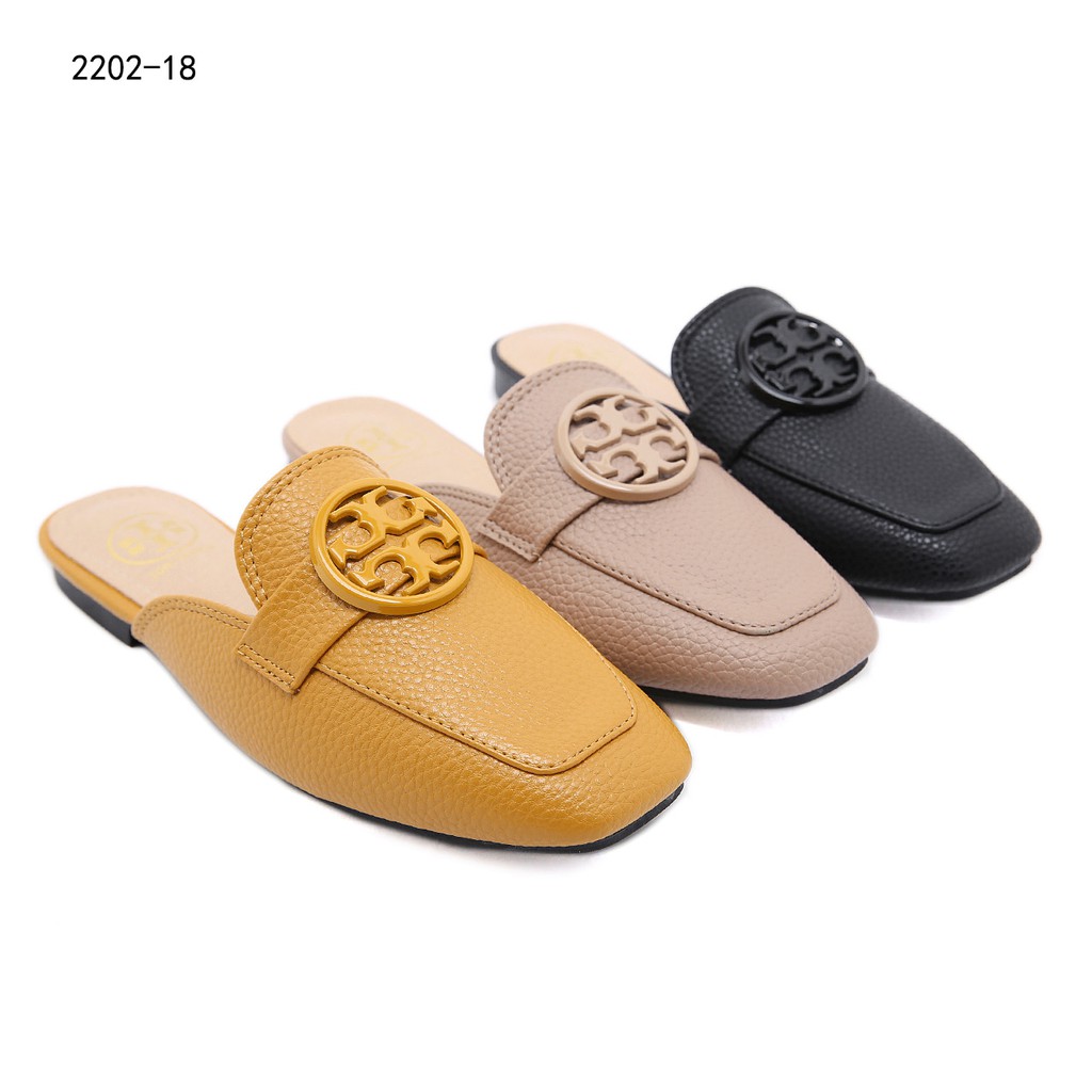 TB Logo Loafers Mule In Leather #2202-18