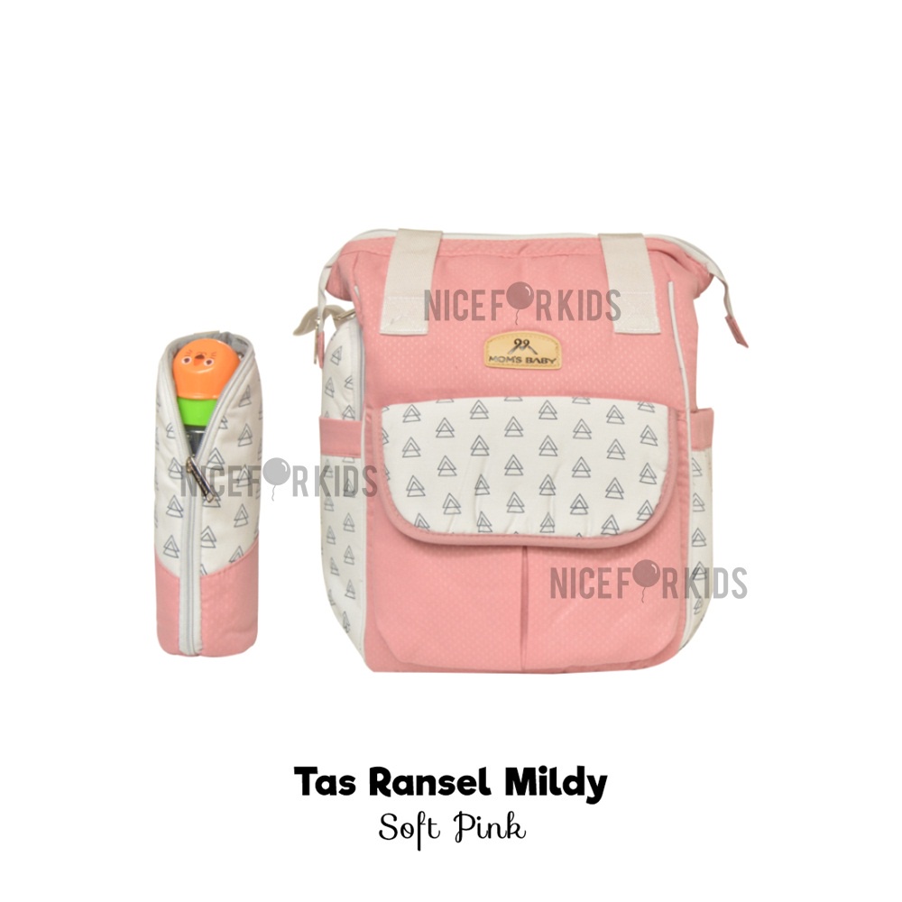 Mom's Baby Tas Bayi Ransel Besar Perlengkapan Bayi MIldy Series MBT3038