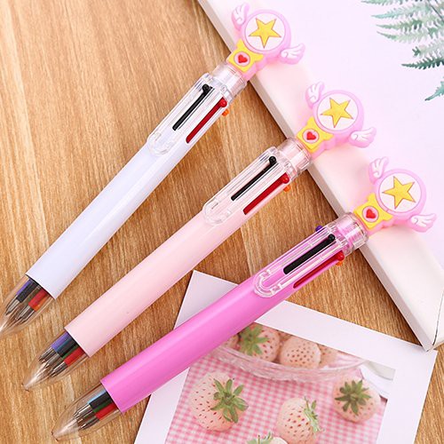 

Dijual Grocely PP61 pulpen 6 warna motif karakter bintang lucu imut bolpen karakter 3D Limited