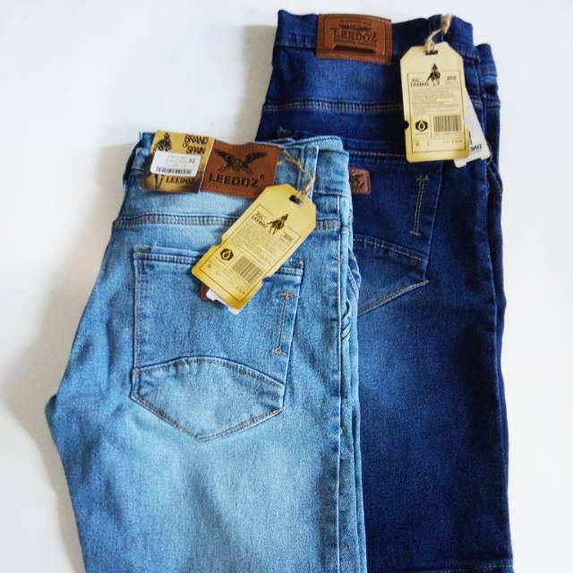 Celana pendek  jeans stret pria Denim bahan tebal melar laki laki distro cowok