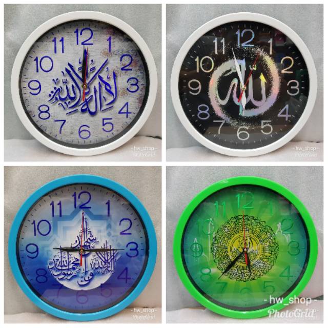 Jam Dinding Kaligrafi Unik Jam Dinding Original Jam Dinding Motif Kaligrafi Original Indonesia