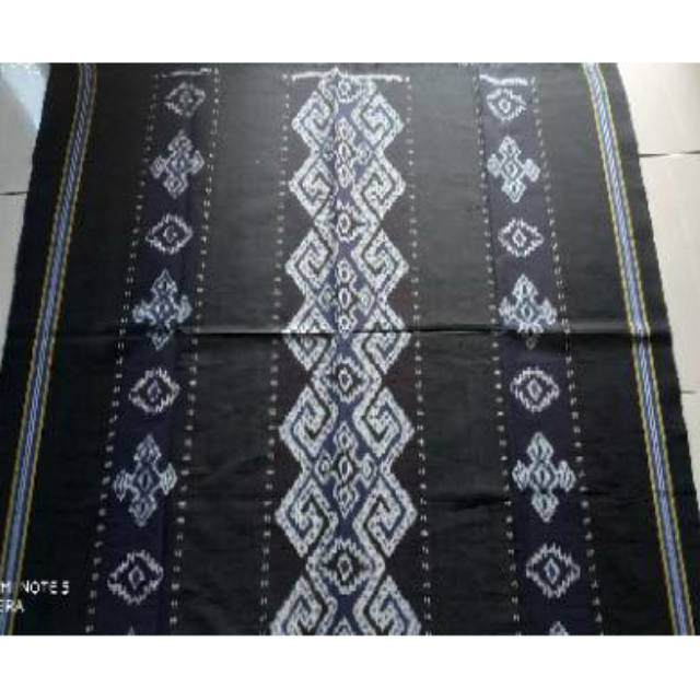 Kain tenun Blanket Toraja hitam super