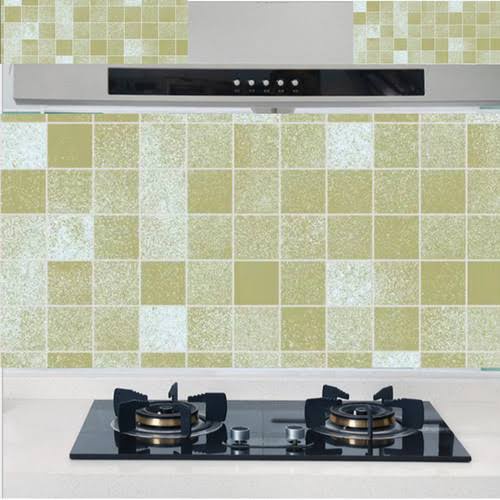 COD Sticker Dapur &amp; Kamar Mandi ANTI AIR, ANTI MINYAK Uk 45CM X 5M WALLPAPER WALLSTIKER STIKER MARMER KITCHEN DAPUR MURAH ANTI MINYAK ANTI AIR / MINYAK 45 CM X 5M