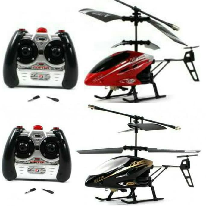 TERJAMIN AMAN RC Helicopter HX718 3.5 Channel / Remote Control Helikopter 3.5 Channe