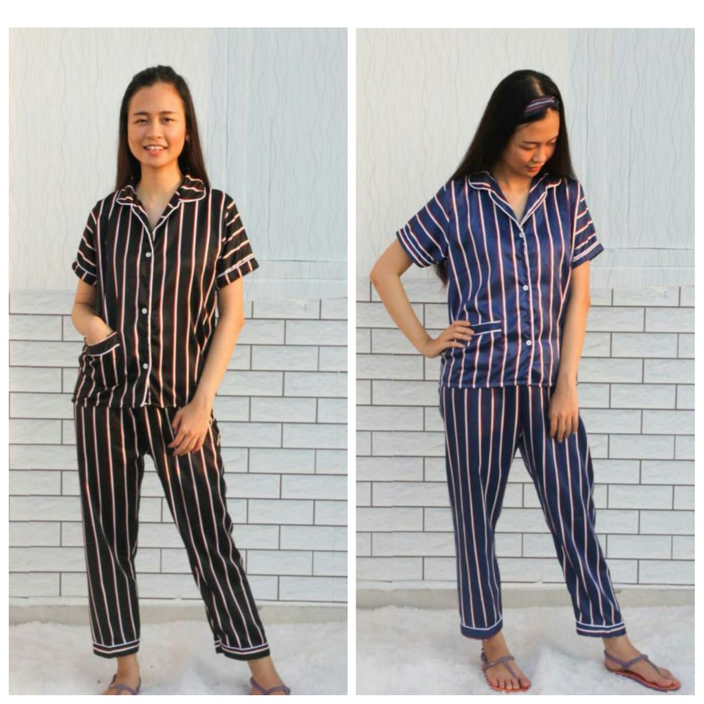 BAJU TIDUR DEWASA CP MOTIF SALUR