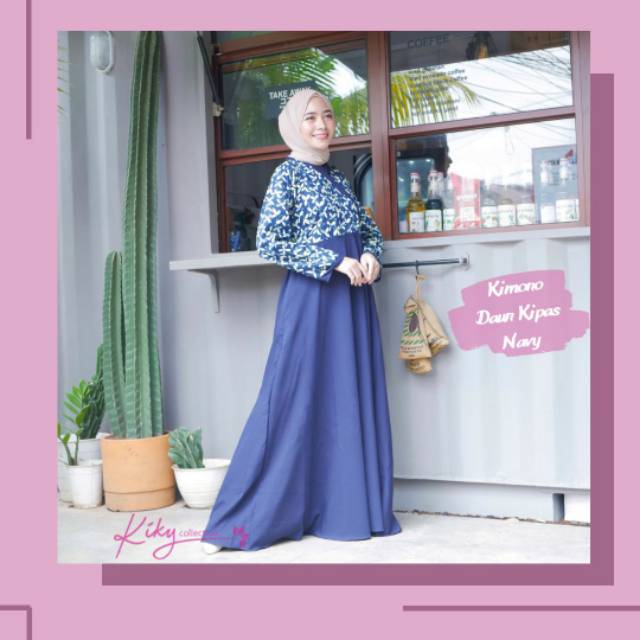 Gamis Katun Jepang Premium Ori Cantik Murah Model Kimono size M L XL