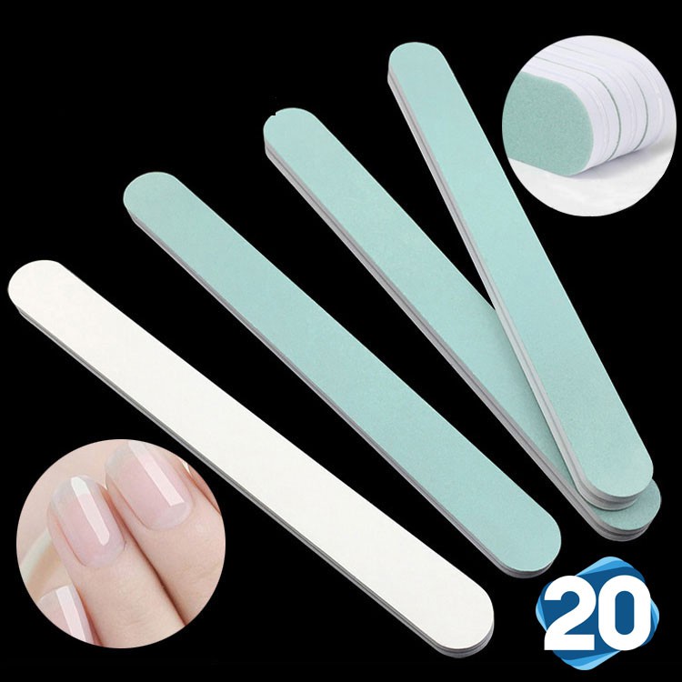 Alat Kikir Kuku 1 Pack 20 Pcs | Alat Penghalus Kuku | Alat Pengkilap Kuku | Nail Buffer
