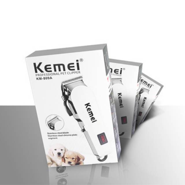 Alat Cukur Rambut Rechargeable Digital Hair Clipper Kemei KM-809A