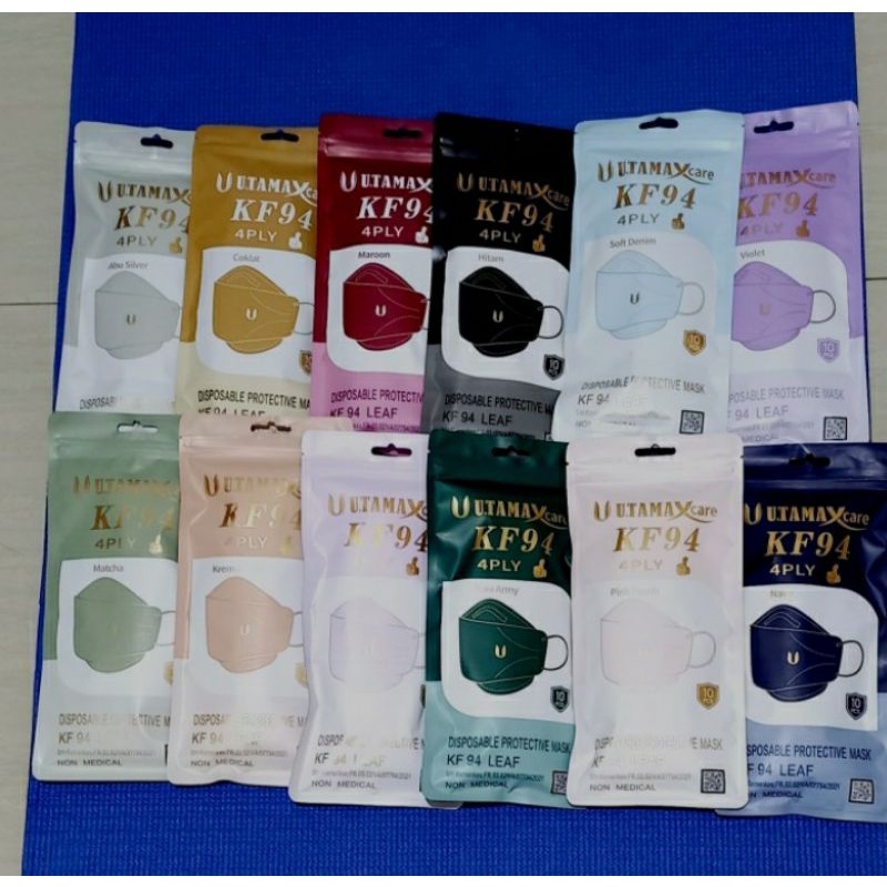 Masker Utamax care KF94  4 play 1 pack isi 10 pcs