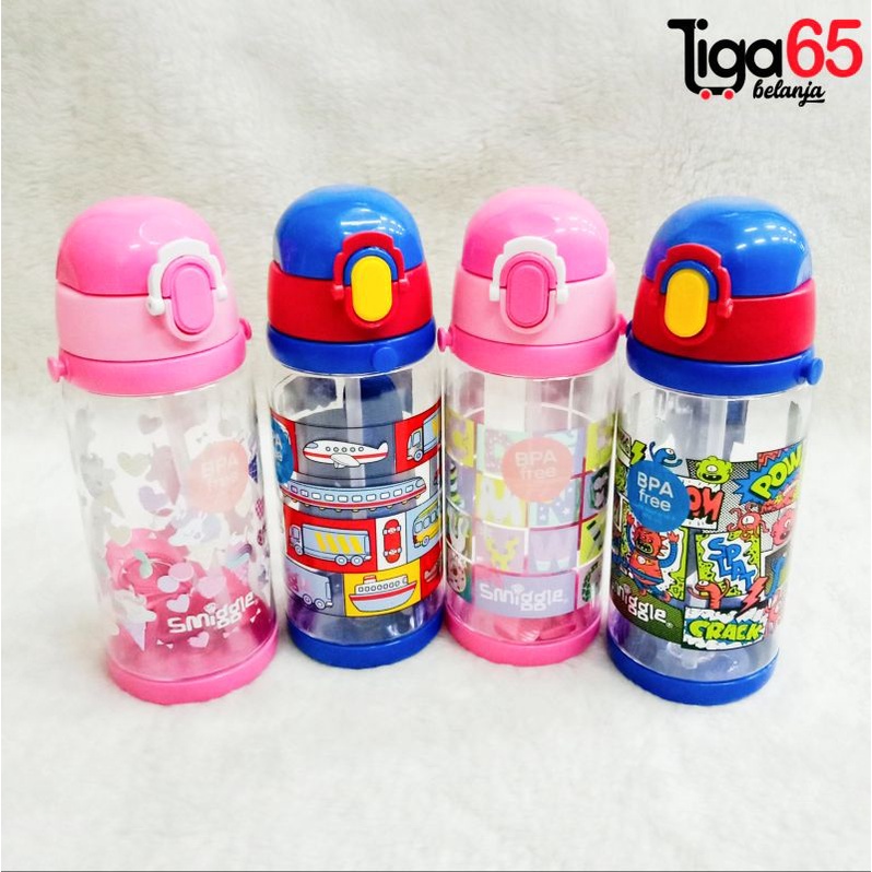 365 Botol Minum Anak Sedotan Motif Kartun BPA Free 650ml / Water Bottle 868 / Water Bottle 862