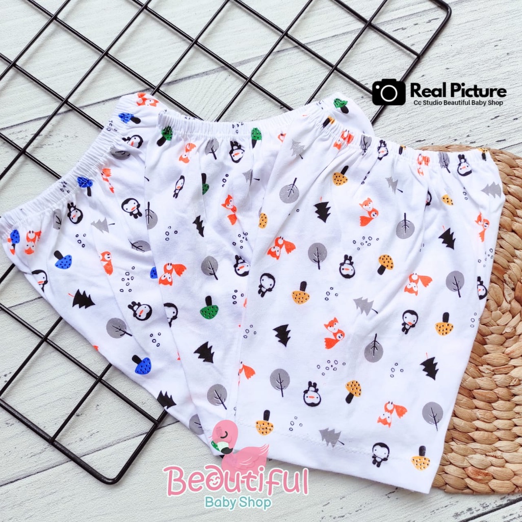 12pcs Celana Pendek Bayi &amp; Anak 1-3th / Celana Harian Bayi / Celana Pendek Lusinan