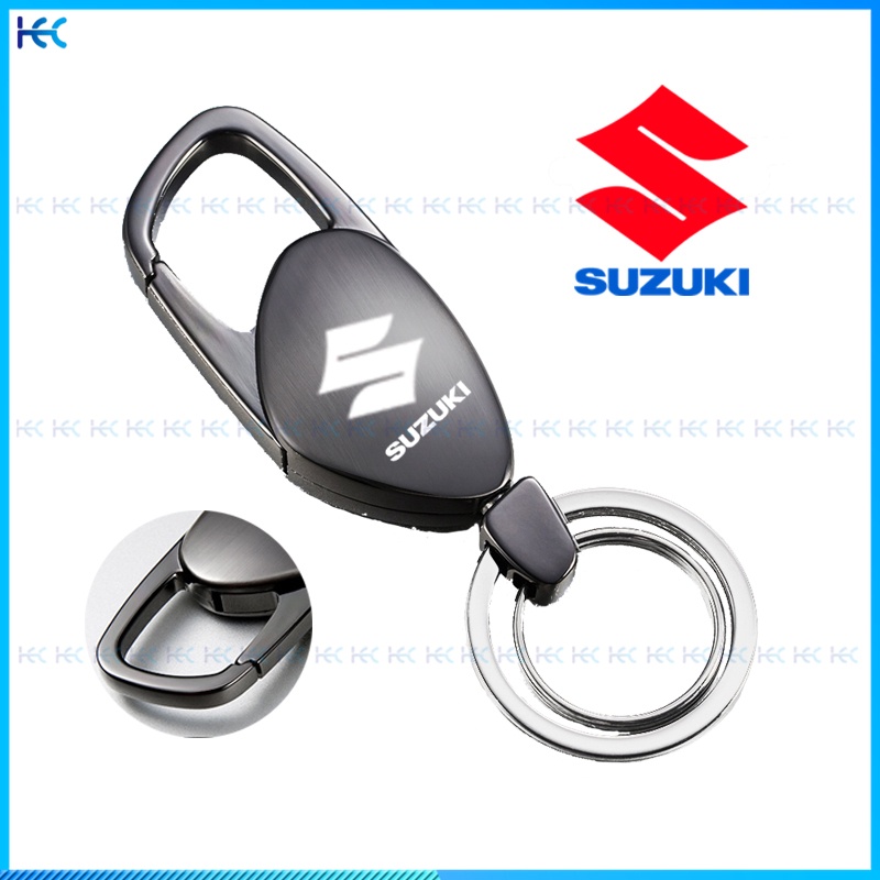 Gantungan Kunci Mobil Motor Bahan Alloy Metal Dengan logo Suzuki