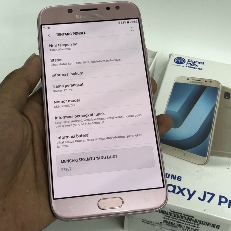 Samsung J7 pro 3/32 resmi