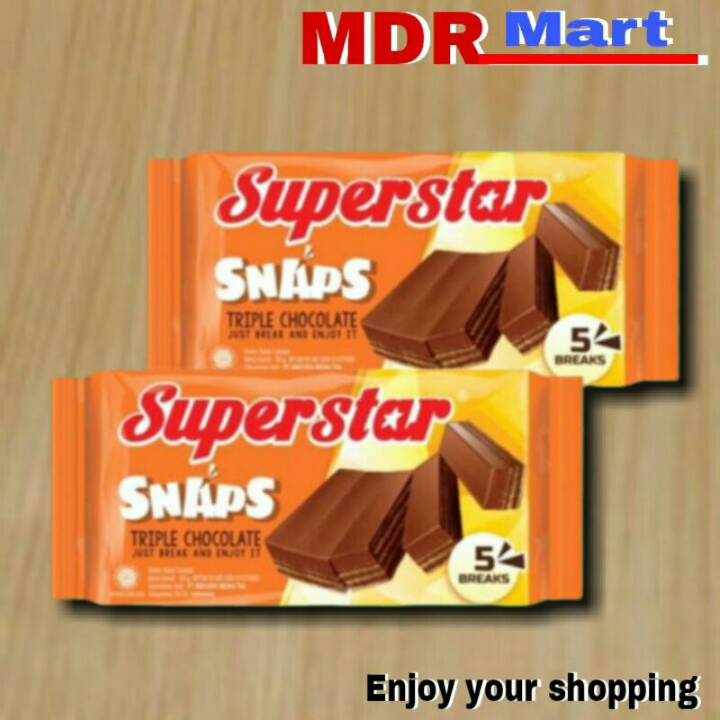 

SUPERSTAR SNAPS WAFER COKLAT 28 GRAM