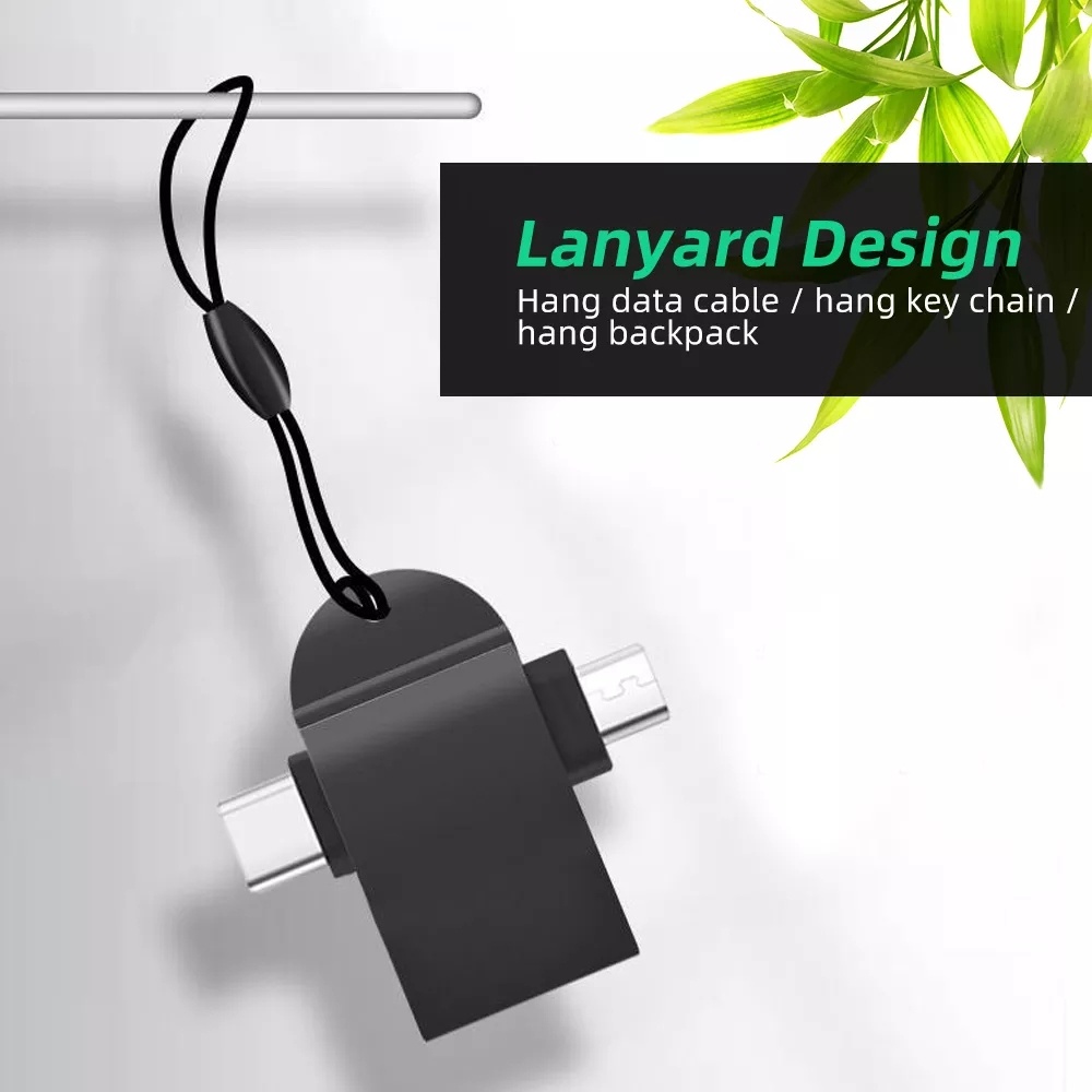 Adapter OTG Tipe c 2 In 1 Multifungsi Untuk Android Tablet Huawei Xiaomi Oppo
