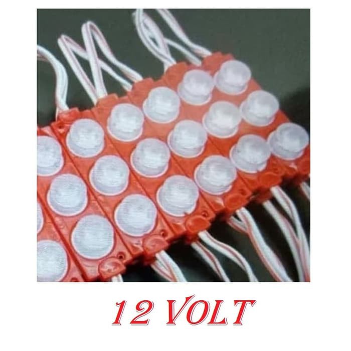 LAMPU LED MODUL 3MATA 12VOLT SMD7520 3030 WATERPROOF VARIASI MOBIL MOTOR NEONBOX 3 MATA 12V 12 VOLT