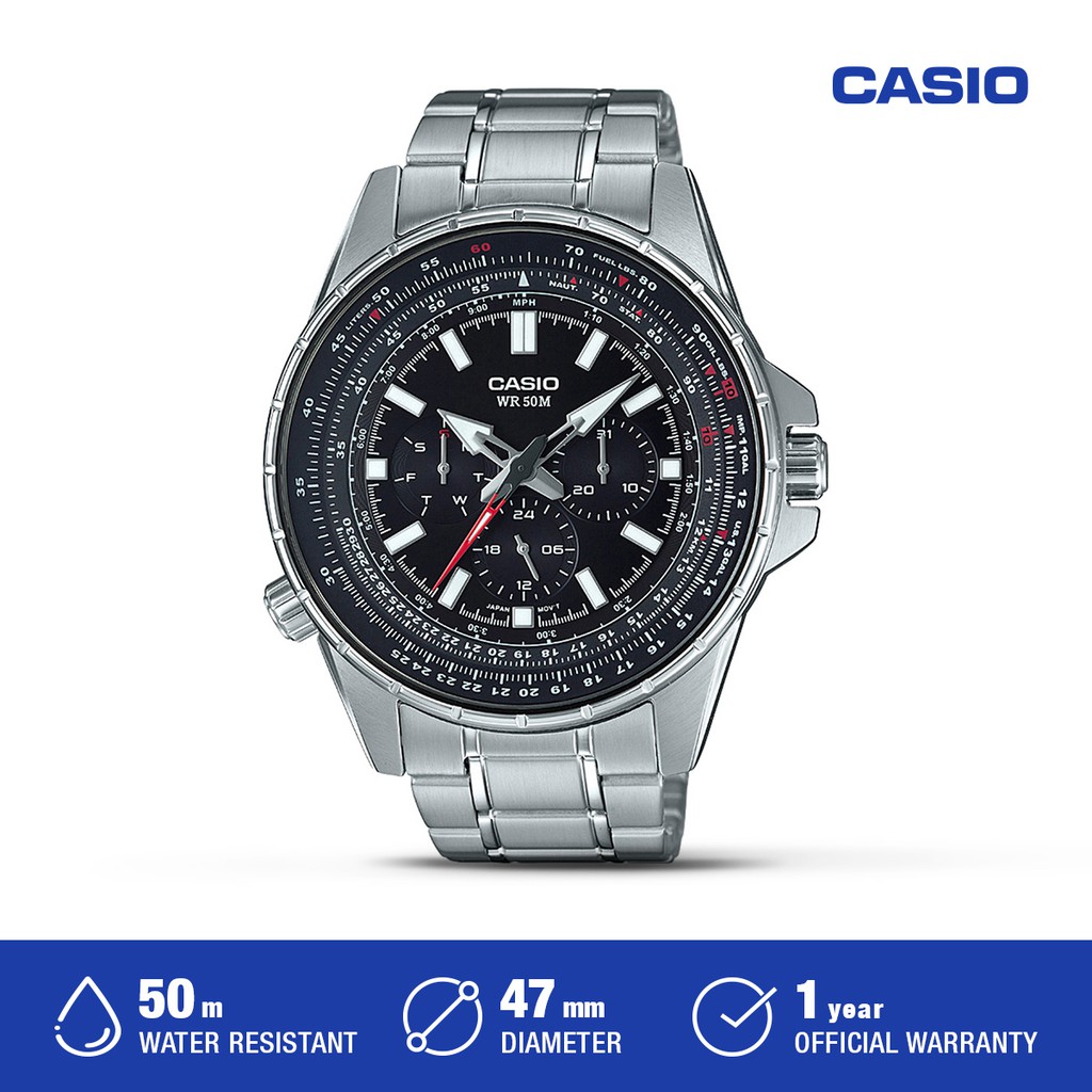 Jam Tangan Casio Pria Analog MTP-SW320D-1AVDF