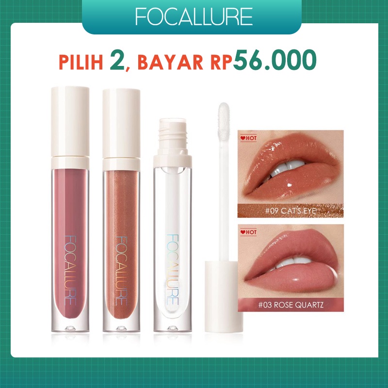 FOCALLURE PLUMPMAX LIP GLOSS 15 COLORS LONG LASTING SHIMMER LIP COSMETICS Lipstick FA153