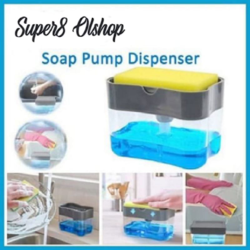 Tempat Sabun Cuci Piring Pump (free spons) ⭐ Super8⭐