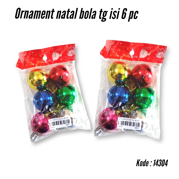 Ornamen natal / hiasan natal / dekorasi pohon natal - Bola warna warni