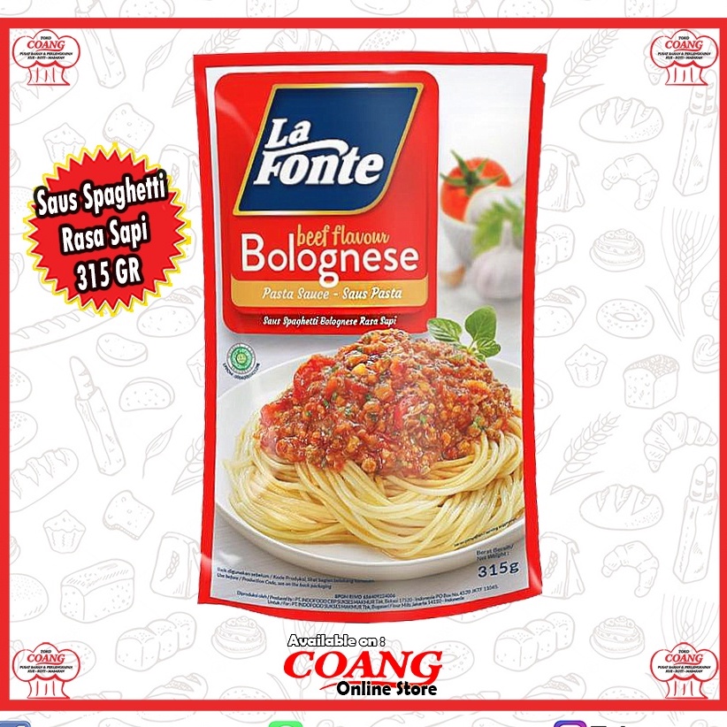 

LAFONTE BOLOGNESE SAUCE 315 GRAM
