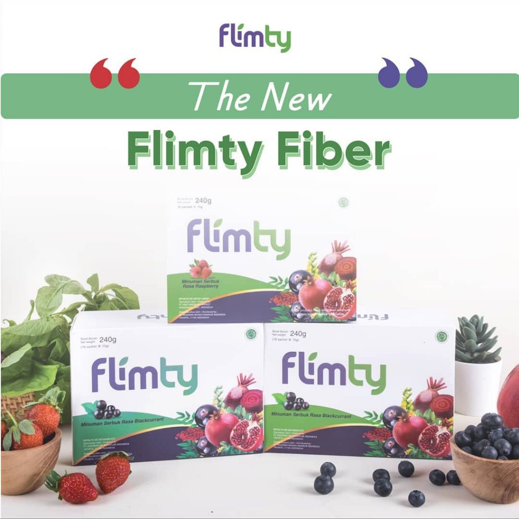 Flimty Fiber origional 1 Sachet murah Eceran- minuman pembakar lemak badan paling cepat dan ampuh - 