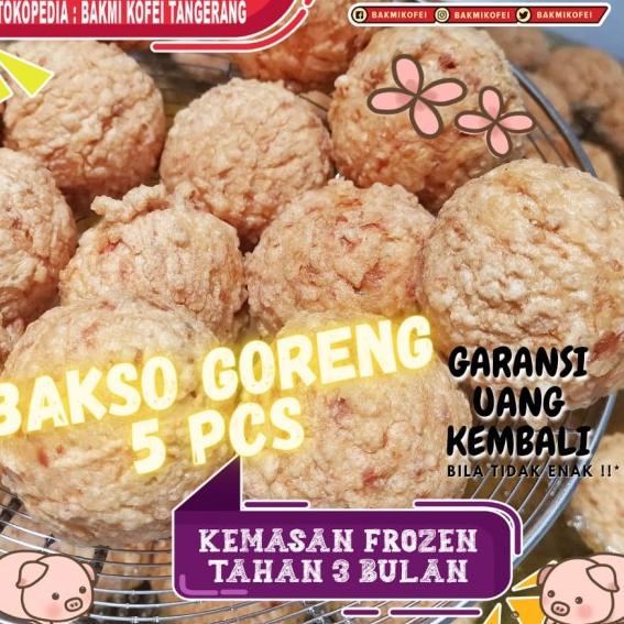 

✽ Bakso Goreng 5 pcs (NONHALAL) Bakmi kofei - Pork Udang ✰