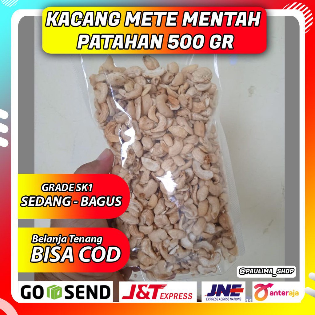 

[BISA COD] KACANG METE PATAHAN MENTAH MURAH SULAWESI 500Gram