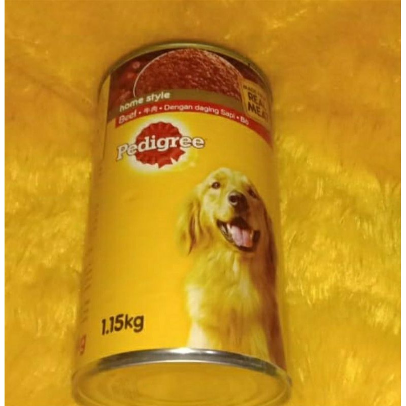 Makanan Anjing Pedigree 1.15 Kg Dog Food Kaleng Wet Kornet Daging Ayam