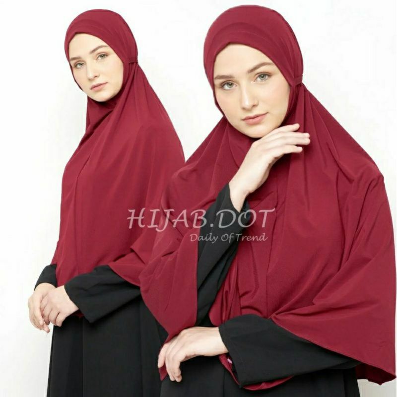 Hijab Instan Rubiah Bergo Tali Size L Premium