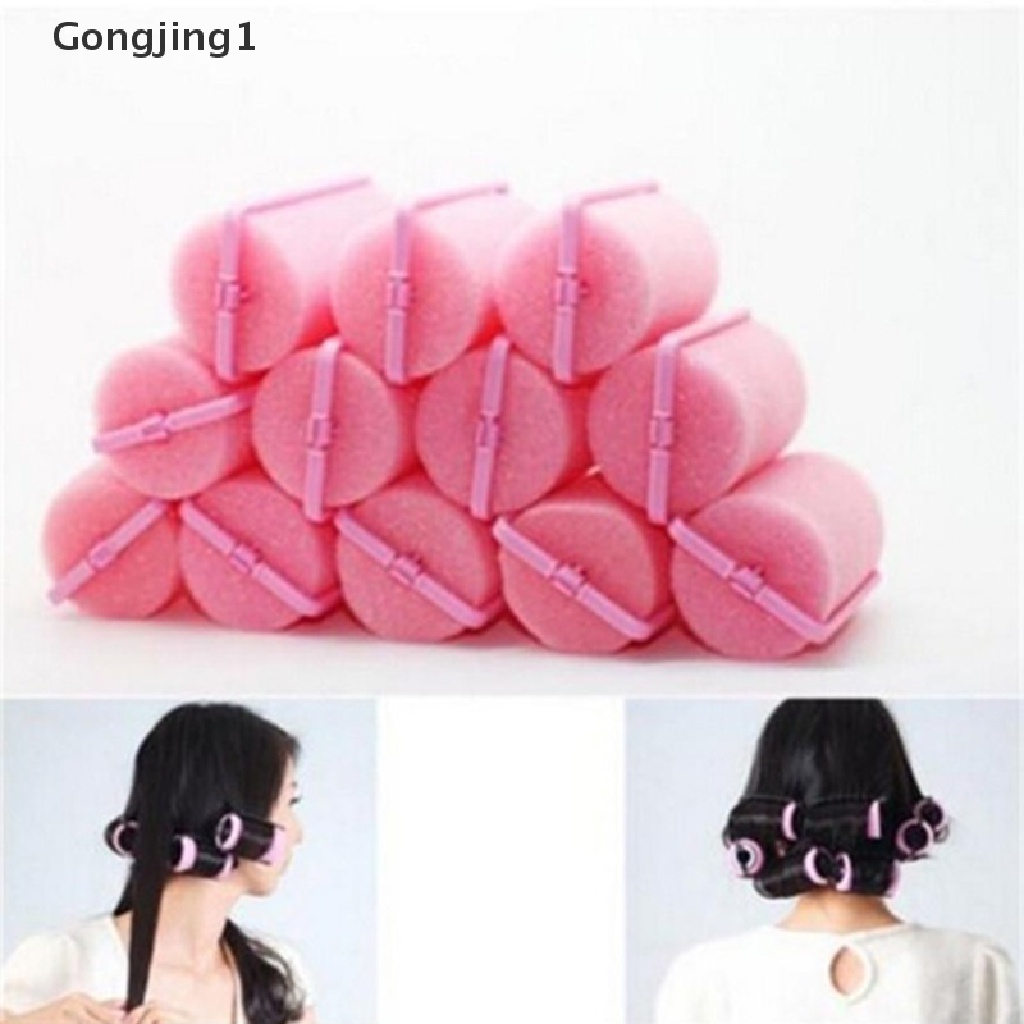 Gongjing 1 Set Roller Spons Magic Pengeriting Rambut Gaya Vintage