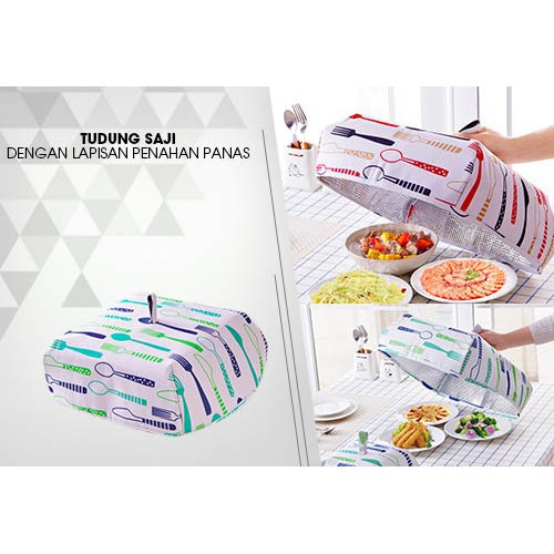 INFY - TUDUNG SAJI LIPAT PERALATAN DAPUR LAPISAN ALUMINIUM FOIL MURAH COD IMPORT R218