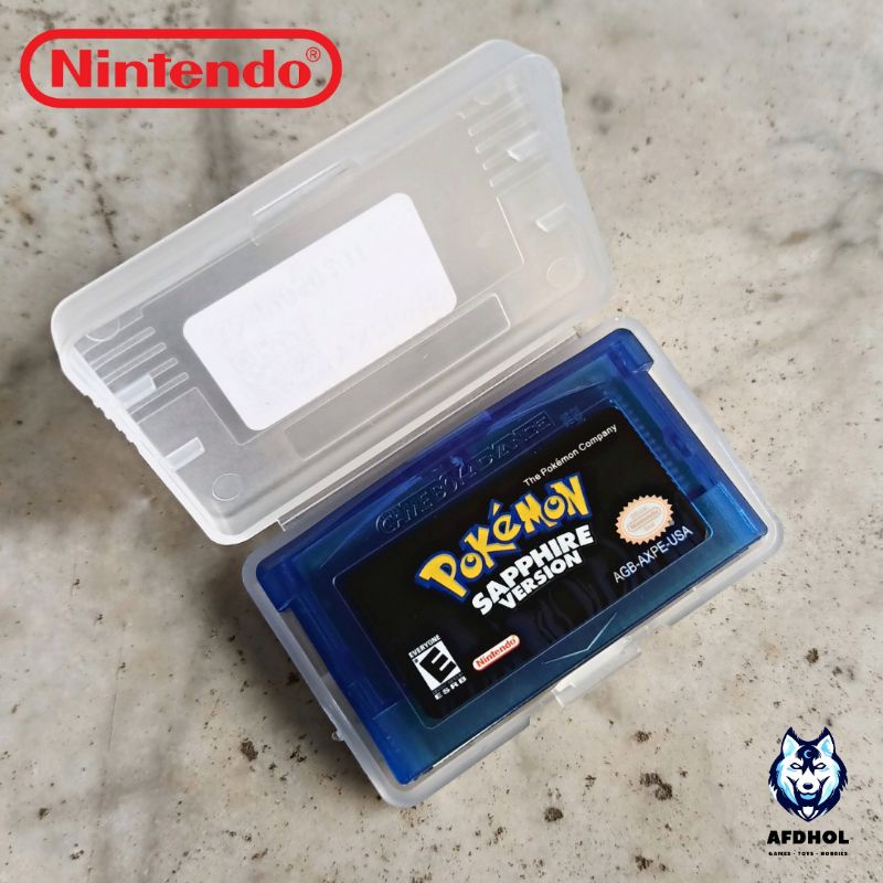 KASET NINTENDO GAMEBOY ADVANCE SP GBA SP DS NDS FAT LITE MICRO GBM POKEMON SAPPHIRE CARTRIDGE GBA SP
