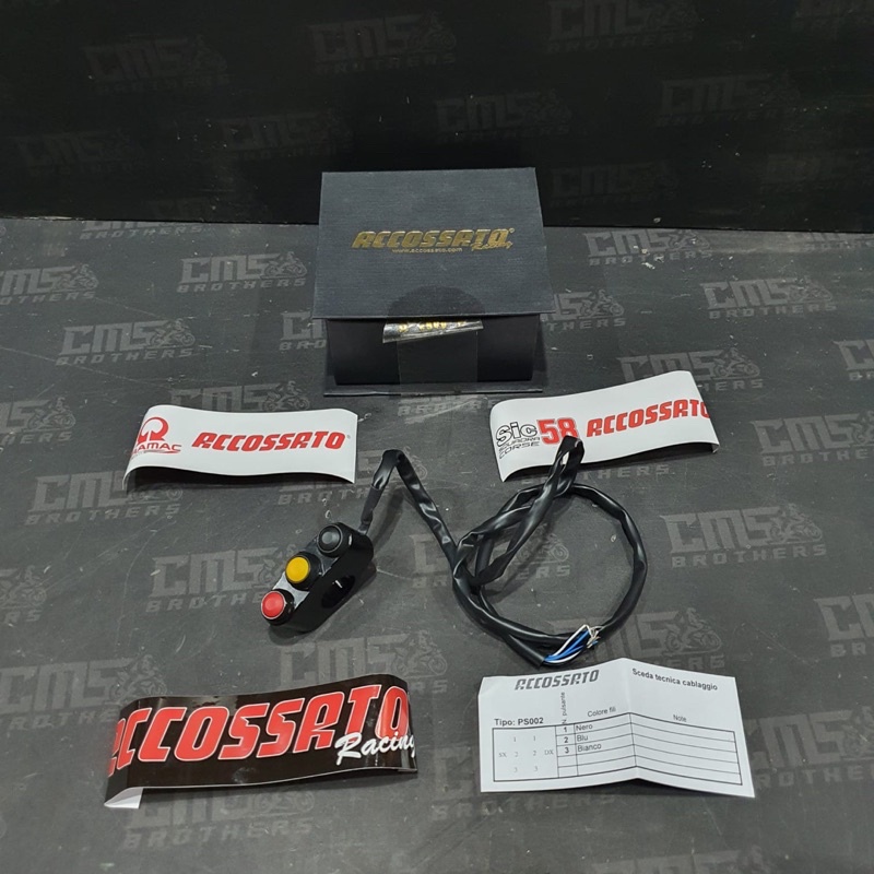 Button Switch Panel Saklar Accossato 3 Tombol