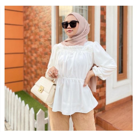 new model terlaris  Baju atasan wanita lucy top blouse lengan panjang