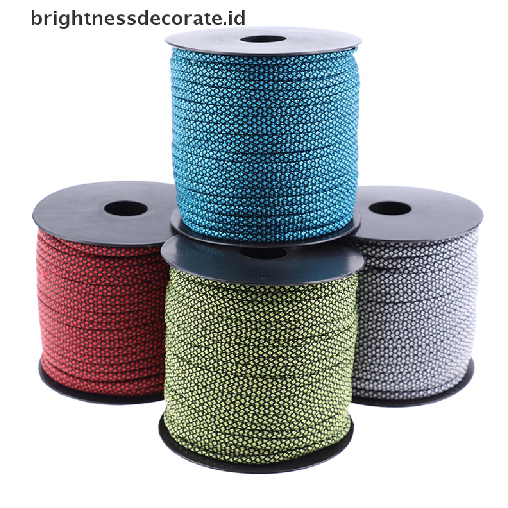 [birth] 50m Reflective Guyline Outdoor Camping Tent Rope Runners Guy Line Cord Wire  [ID]