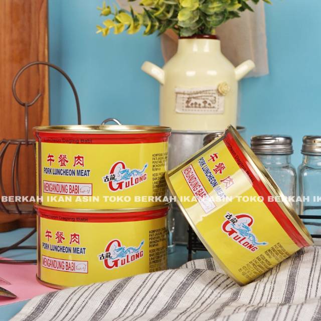 

GULONG Pork Luncheon Meat 397gr / Daging Maling Gu Long