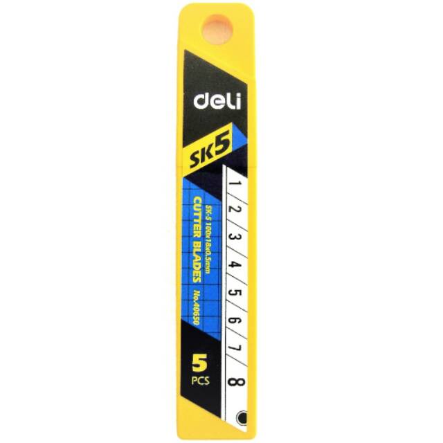 

Refill / Isi Cutter DELI SK-5 Besar (100x18x0.5 mm) Isi 5 Blades