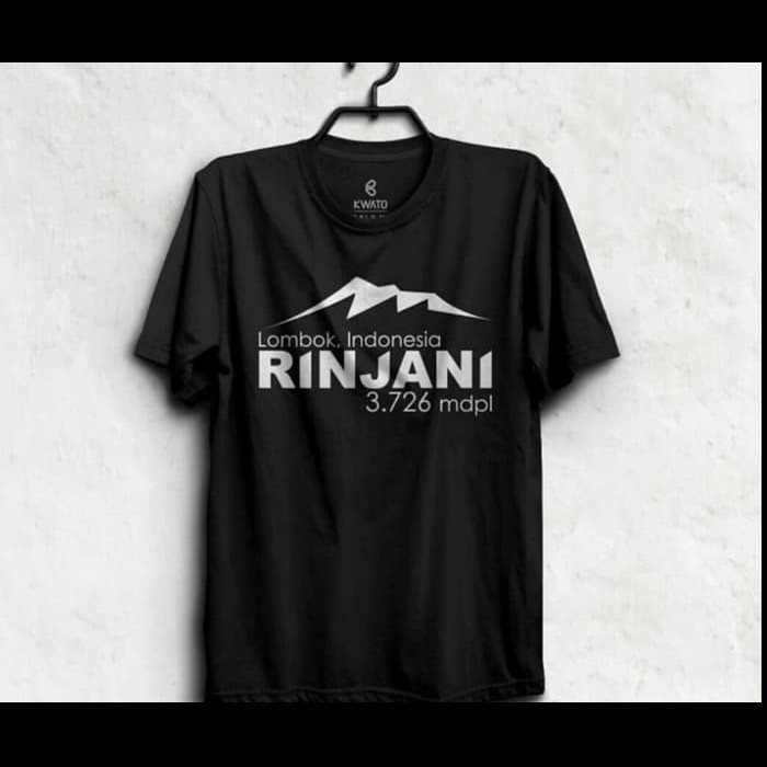 KAOS GUNUNG RINJANI LOMBOK BAJU TSHIRT PENDAKI ADVENTURE