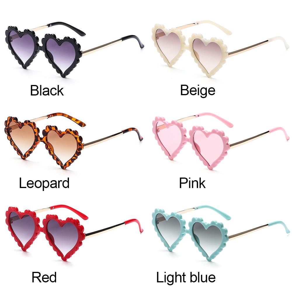 [POPULAR] Cute Heart-shaped Sun Glasses Party/Photography Glasses Toddler Sunglasses Kids Sunglasses for Girls Boys Outdoor Beach Eyewear for Children 1-8T UV 400 Protection